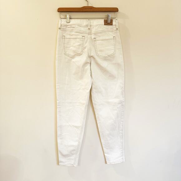 Abercrombie Kids High-Rise Mom Jean sz 15/16 Cream White Jeans - Picture 6 of 9